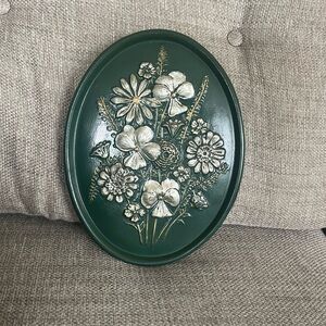 Ceramic floral wall decor